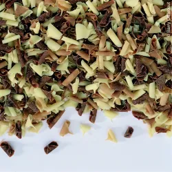 White & Dark Chocolate Curls/ Blossoms